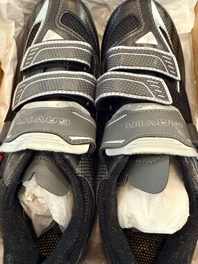 Women's Elite Road Cycling Shoes - Black/Grey, Size 41